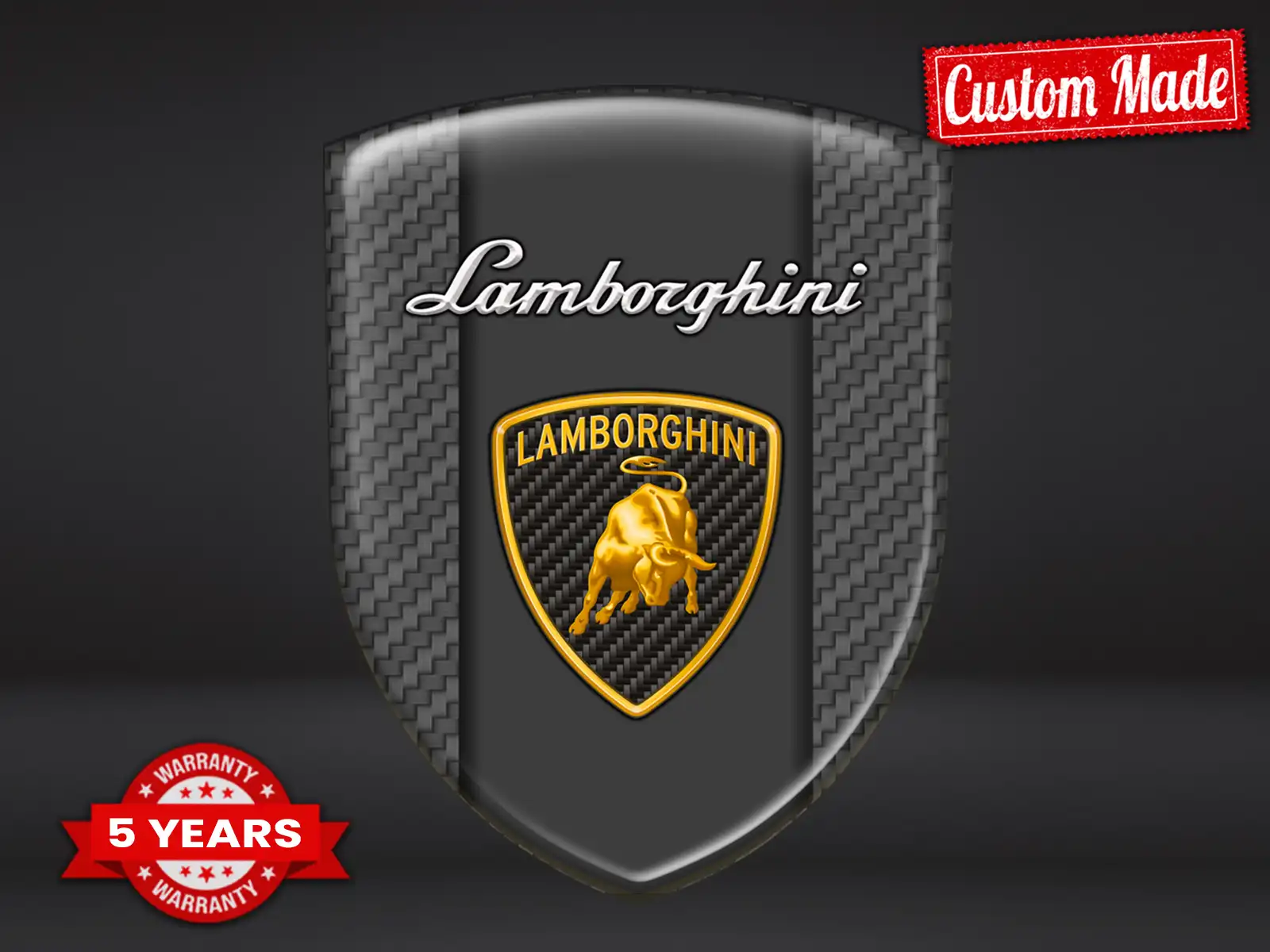 Lamborghini Etiqueta Impermeable Resistente Deporte Personalizable